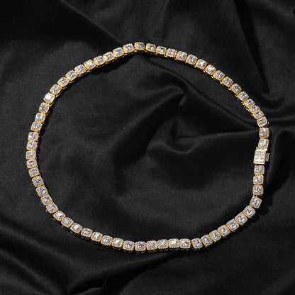 mens gold Gold Plated Rock Candy Chain necklace