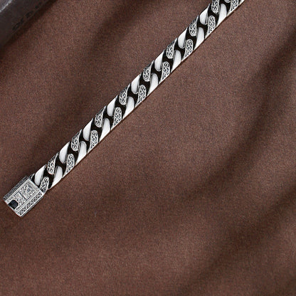 Tang grass pattern punk bare bracelet