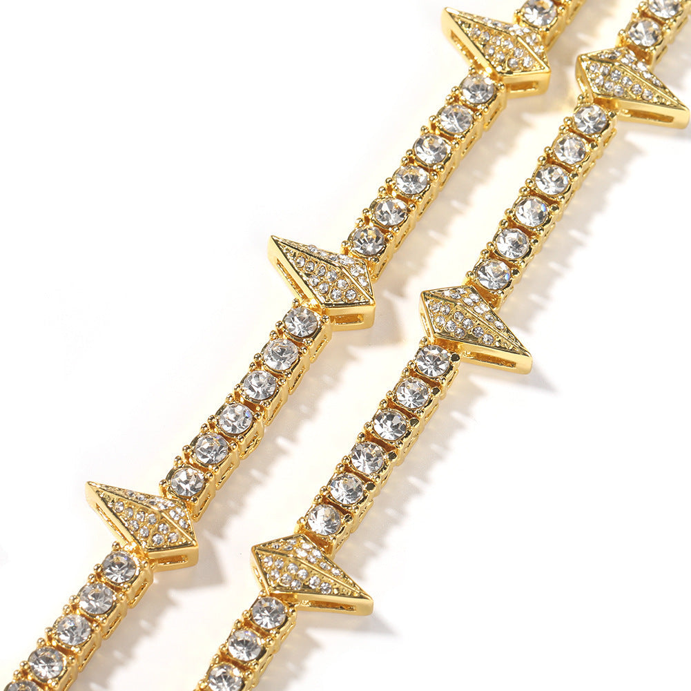 diamond tennis chain Black Panther bracelet