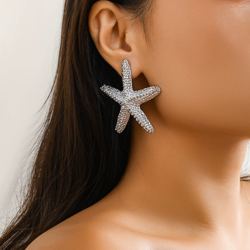 starfish necklace beach summer holiday earrings necklace