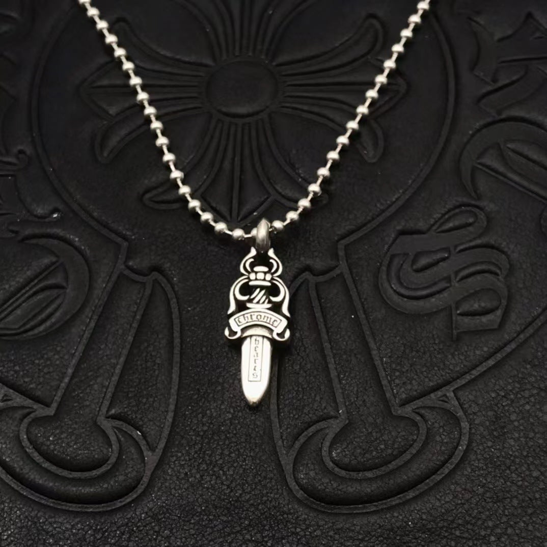 Small Retro Dagger Necklace
