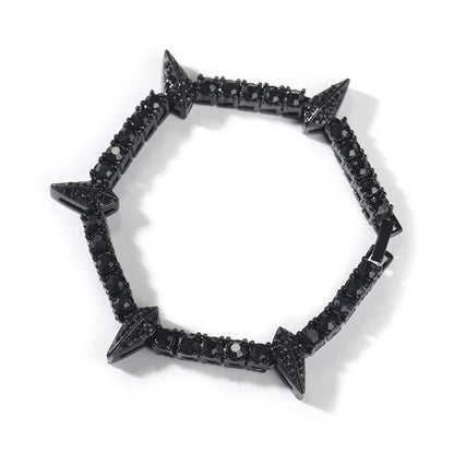 diamond tennis chain Black Panther bracelet