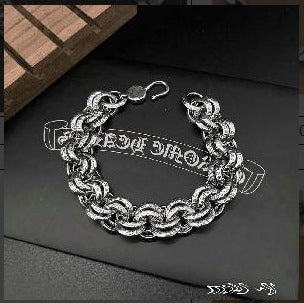 Retro domineering bracelet hip-hop personality men&