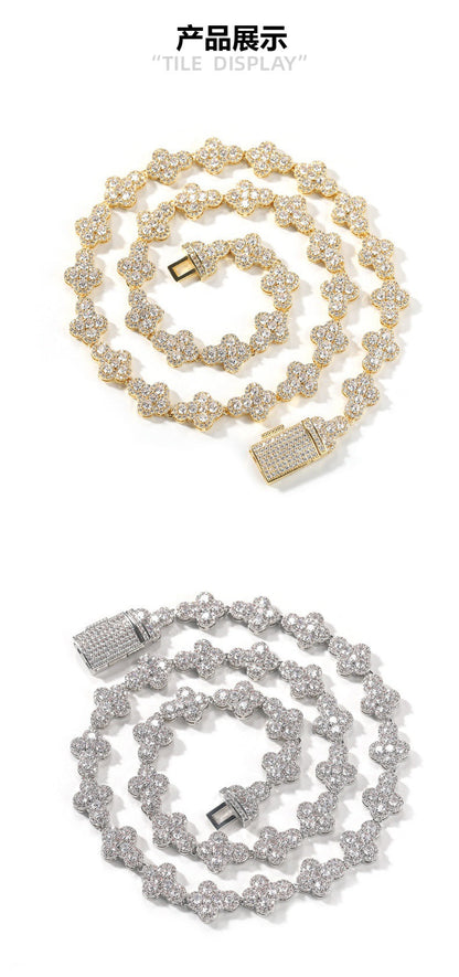 diamond necklace cross moissanite chain