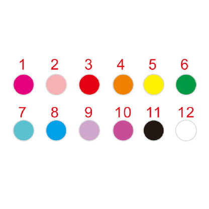 Zircon Acrylic Patch Color Name Necklace