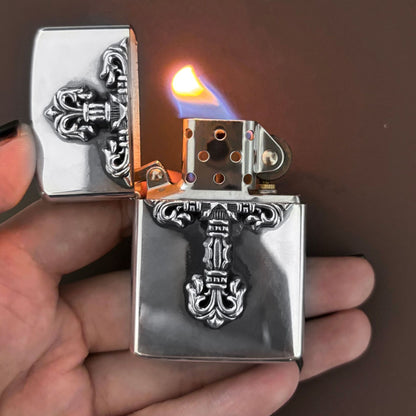 flame cross sword tongue anchor retro lighter