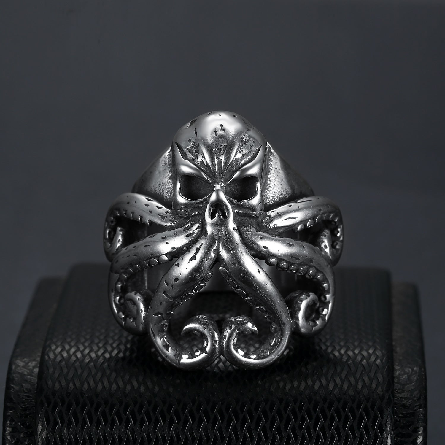 Pirate octopus tentacle punk style ring