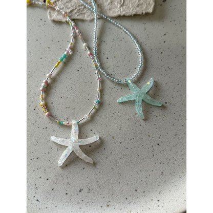 starfish necklace fresh dopamine color necklace