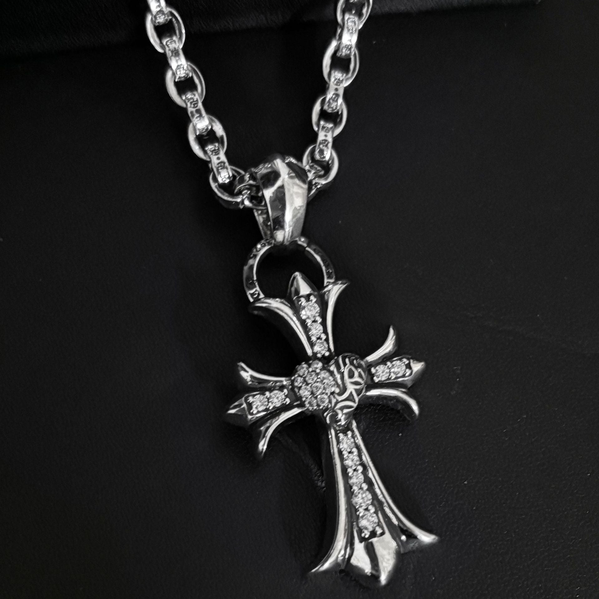 cross love letter chain necklace