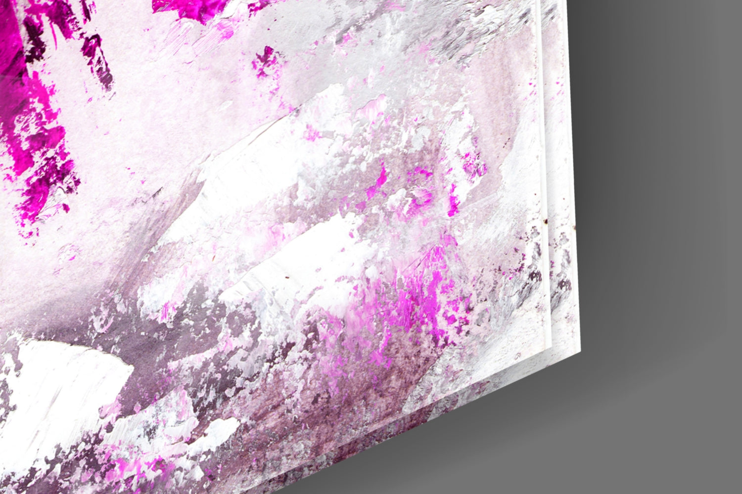 Magenta Ball Gown Ballerina Sketch Glass Wall Art