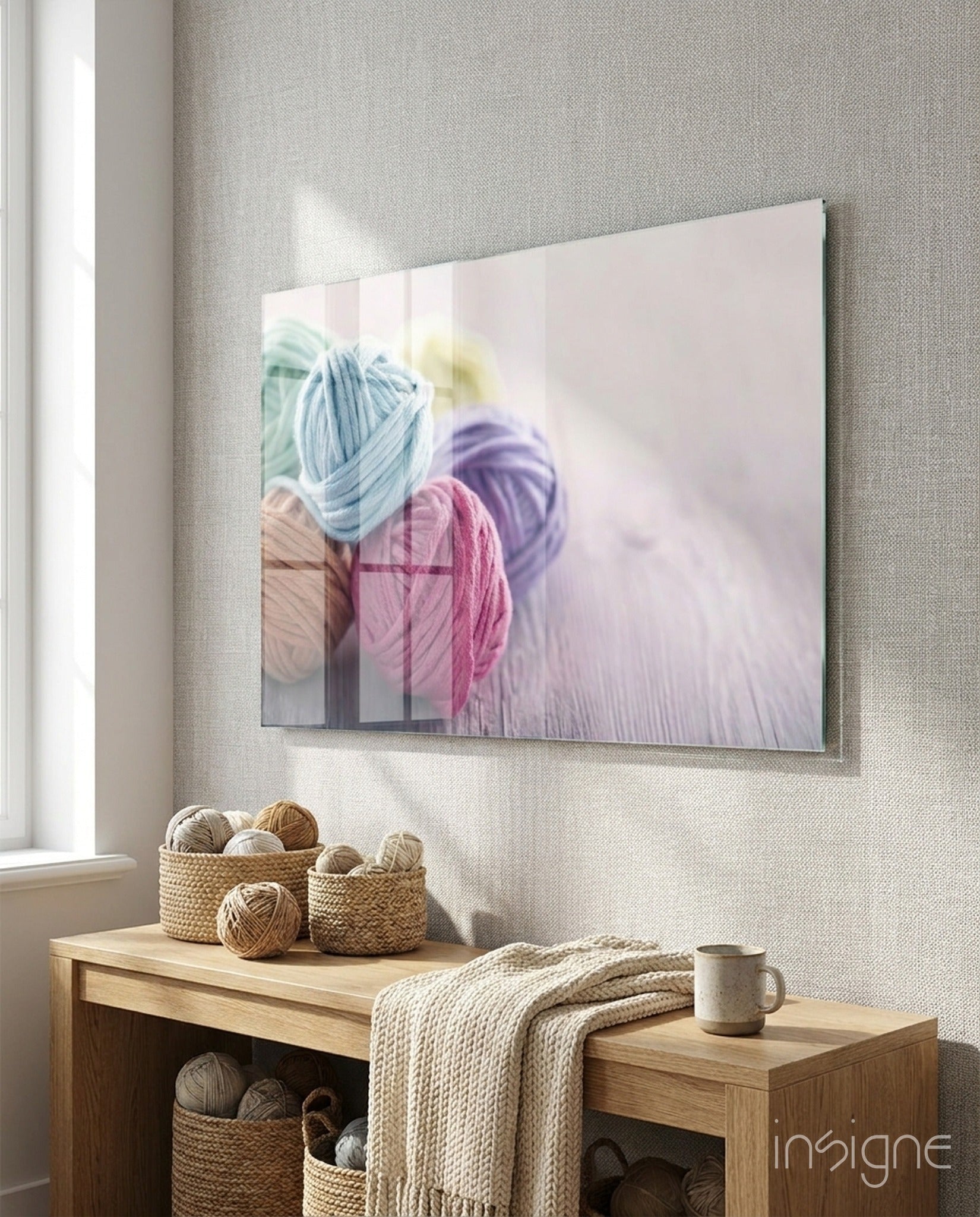 Balls of Rope Glass Wall Art