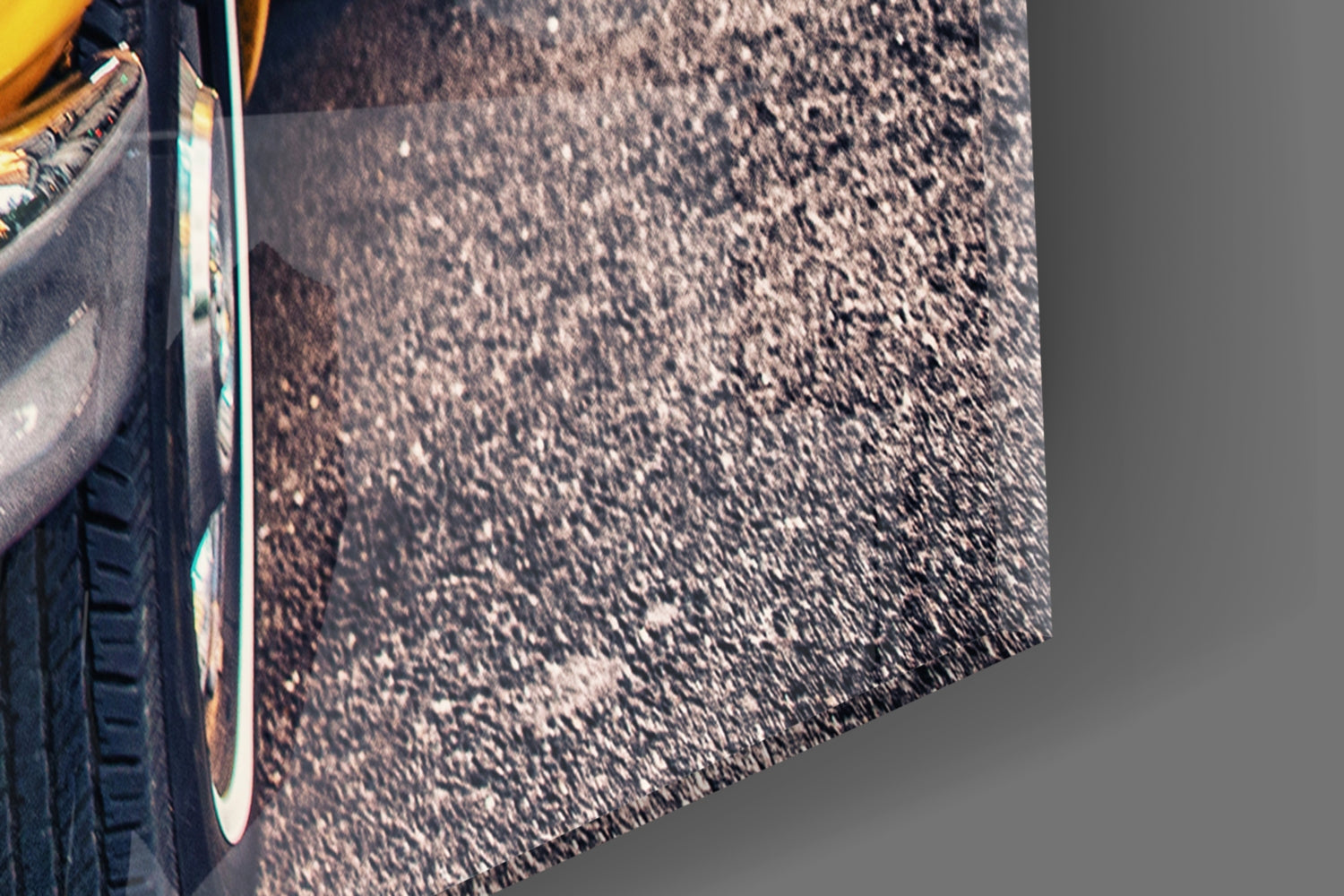 Classic Taxi Glass Wall Art