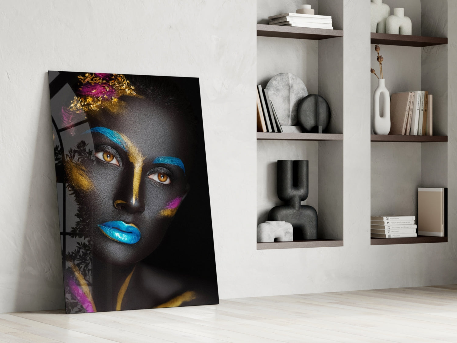Woman Portrait 8 Glass Wall Art