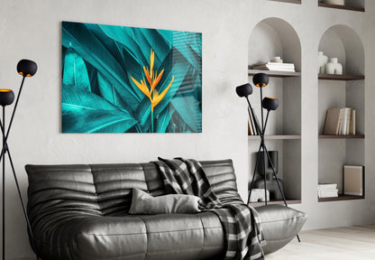 Tropical Leaf 3 Glass Wall Arts
