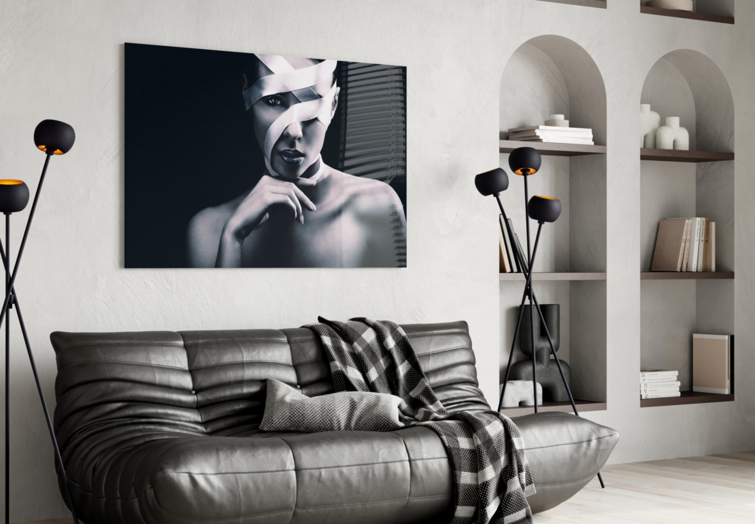Woman Portrait 9 Glass Wall Arts