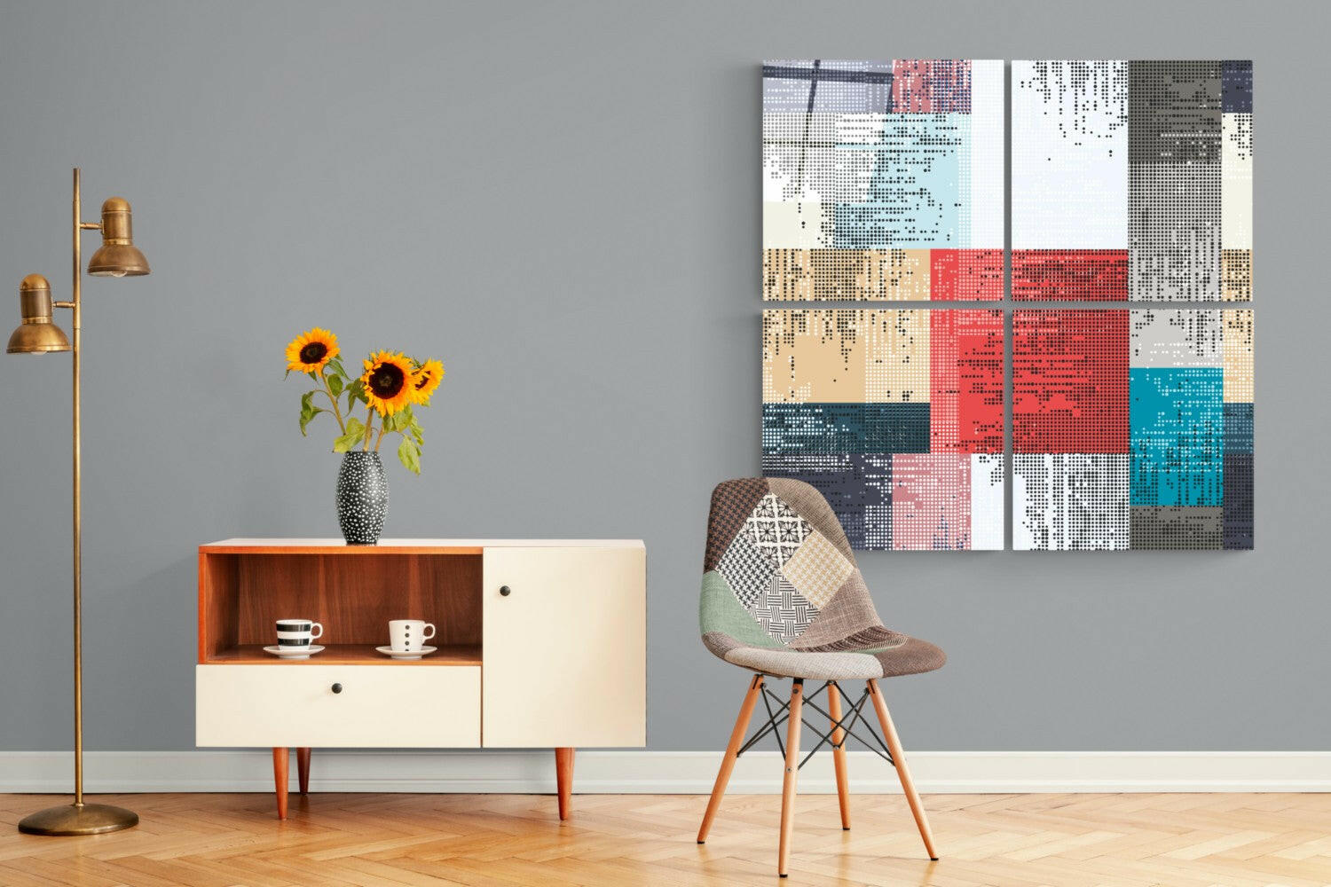 Dots Quadro Glass Wall Art