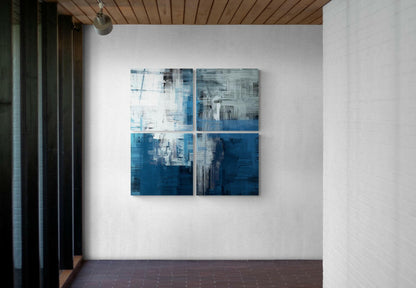 Blue Touch Quadro Glass Wall Art