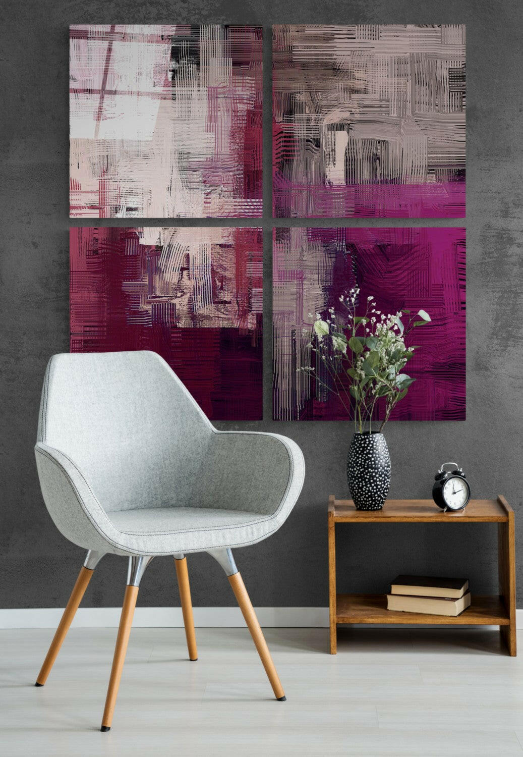 Purple Touch Quadro Glass Wall Art