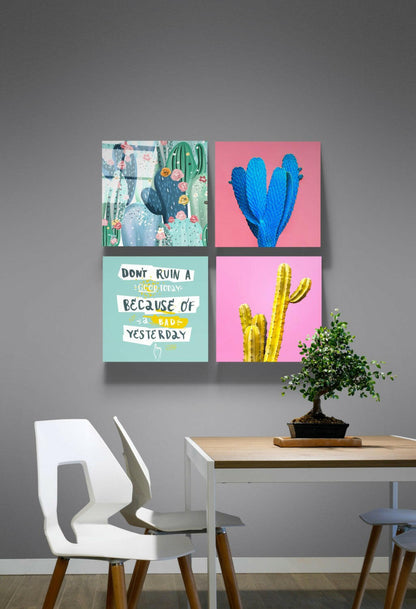 Cactus Quadro Glass Wall Art