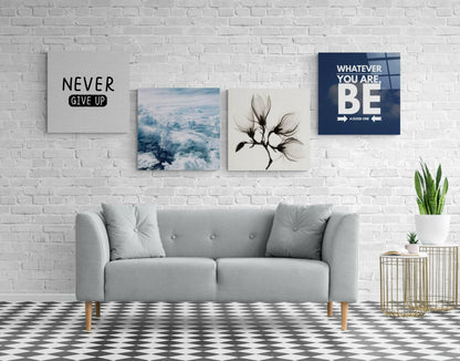 Motivation Quadro Glass Wall Art