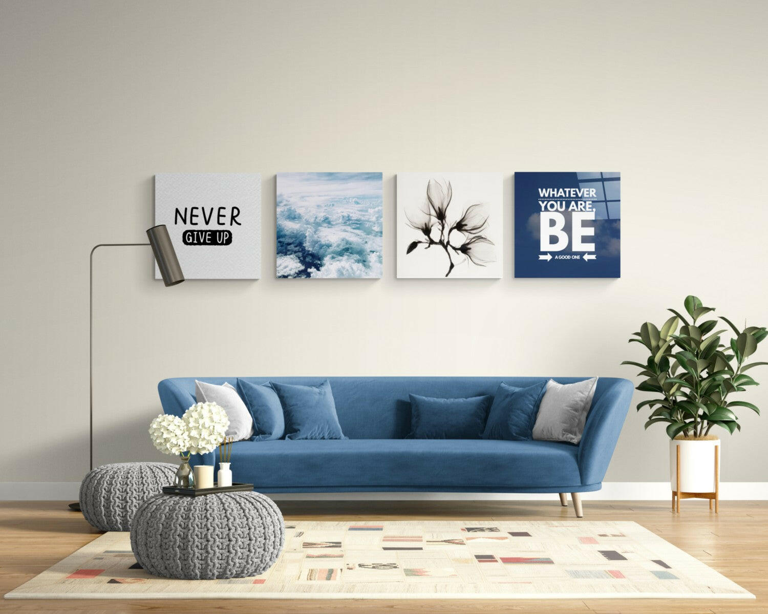Motivation Quadro Glass Wall Art
