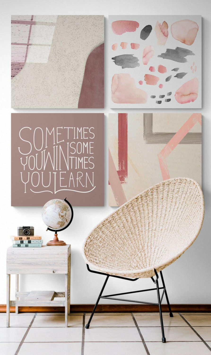 Sometimes Quadro Glass Wall Art