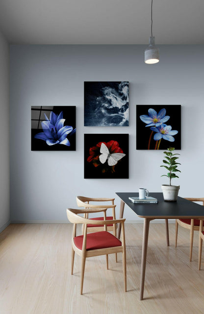 Flowers Quadro Glass Wall Art