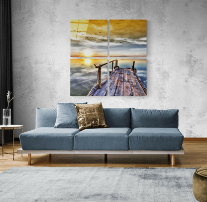 Sunset Quadro Glass Wall Art