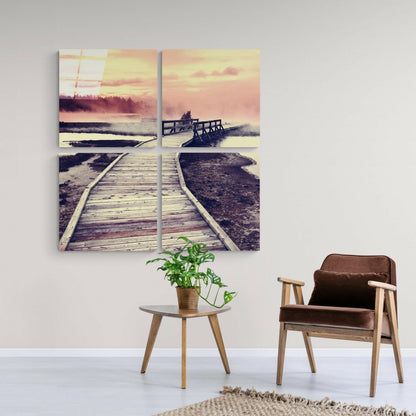 Scaffolding Quadro Glass Wall Art