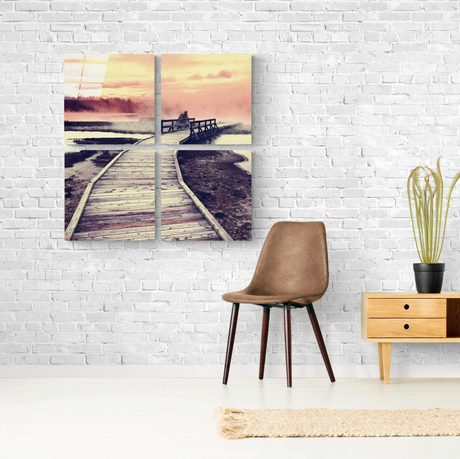 Scaffolding Quadro Glass Wall Art