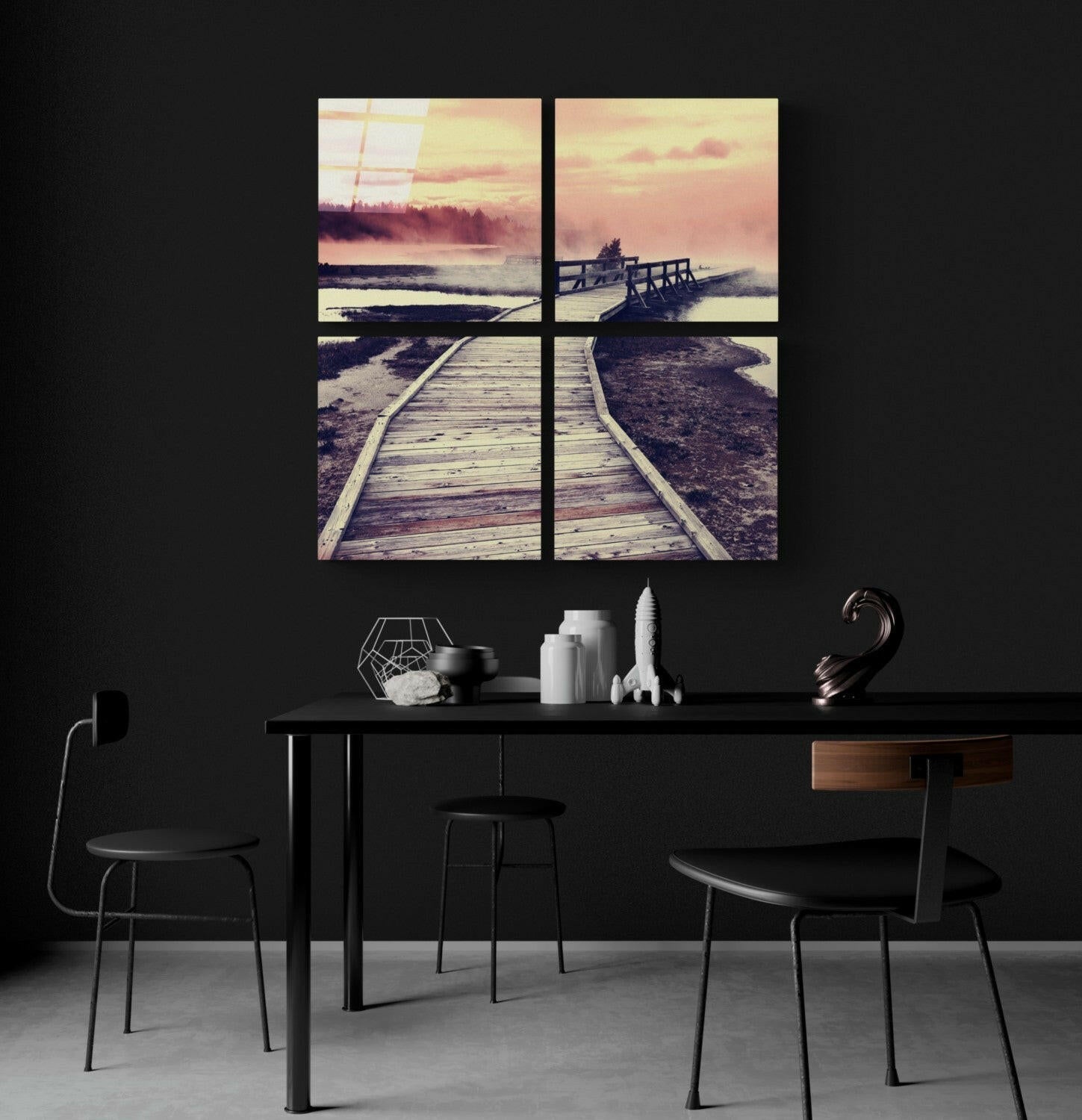 Scaffolding Quadro Glass Wall Art