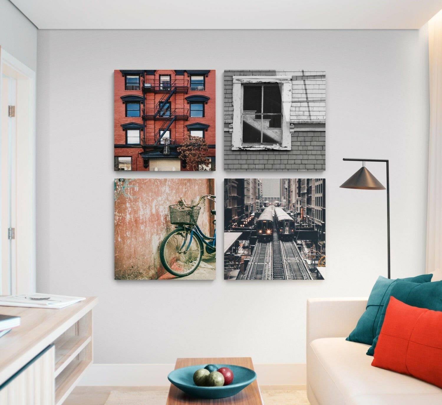 City Quadro Glass Wall Art