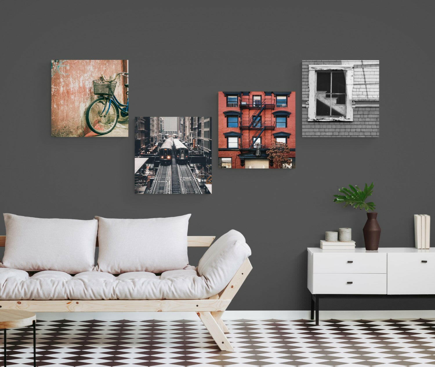 City Quadro Glass Wall Art