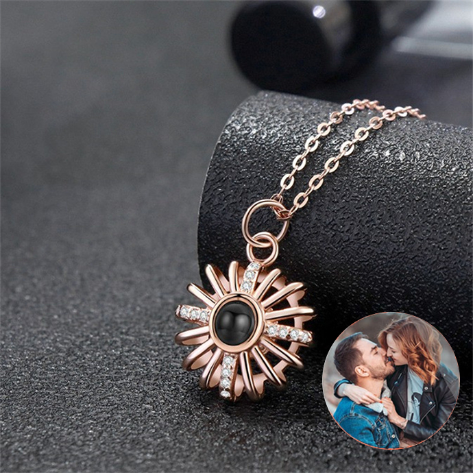 925 Silver Round Hollow Projection Necklace