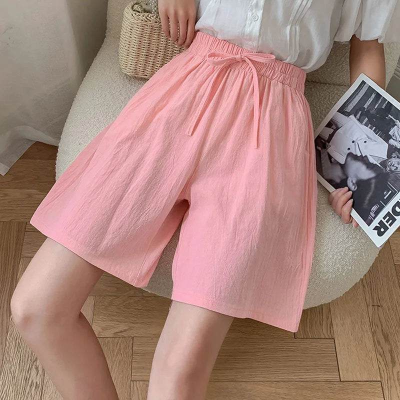 Summer Cotton Linen Loose Women&