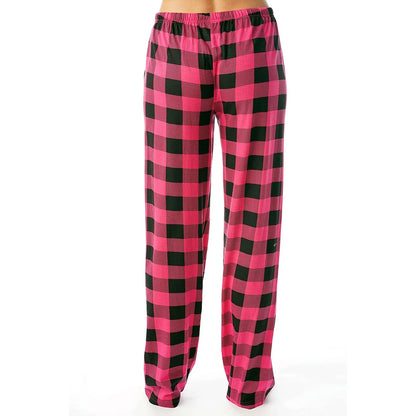 Women Christmas Pajama pants Autumn Winter Plaid Printed Pants