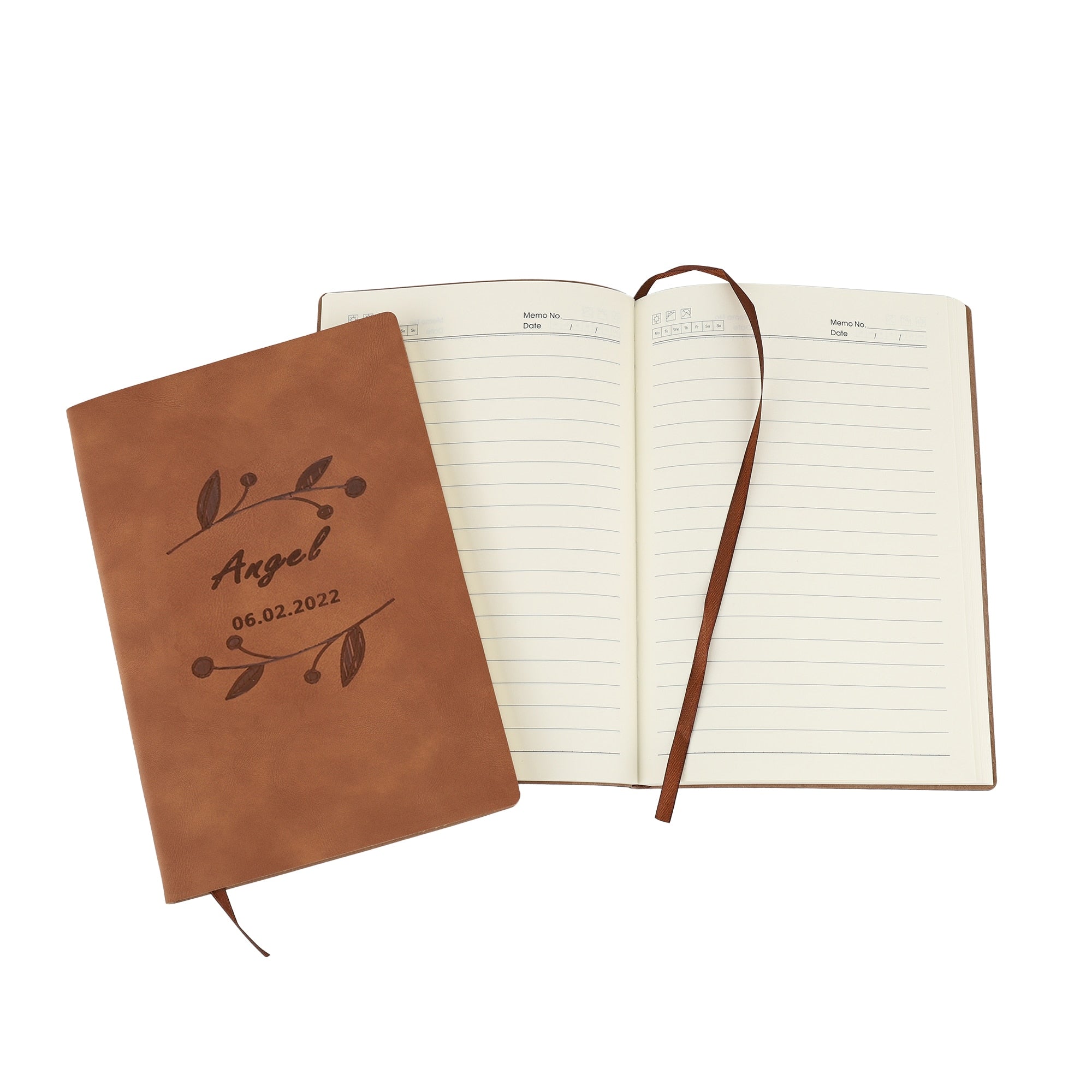 Customized DIY Leather Notebooks Soft Cover Business A5 Journals