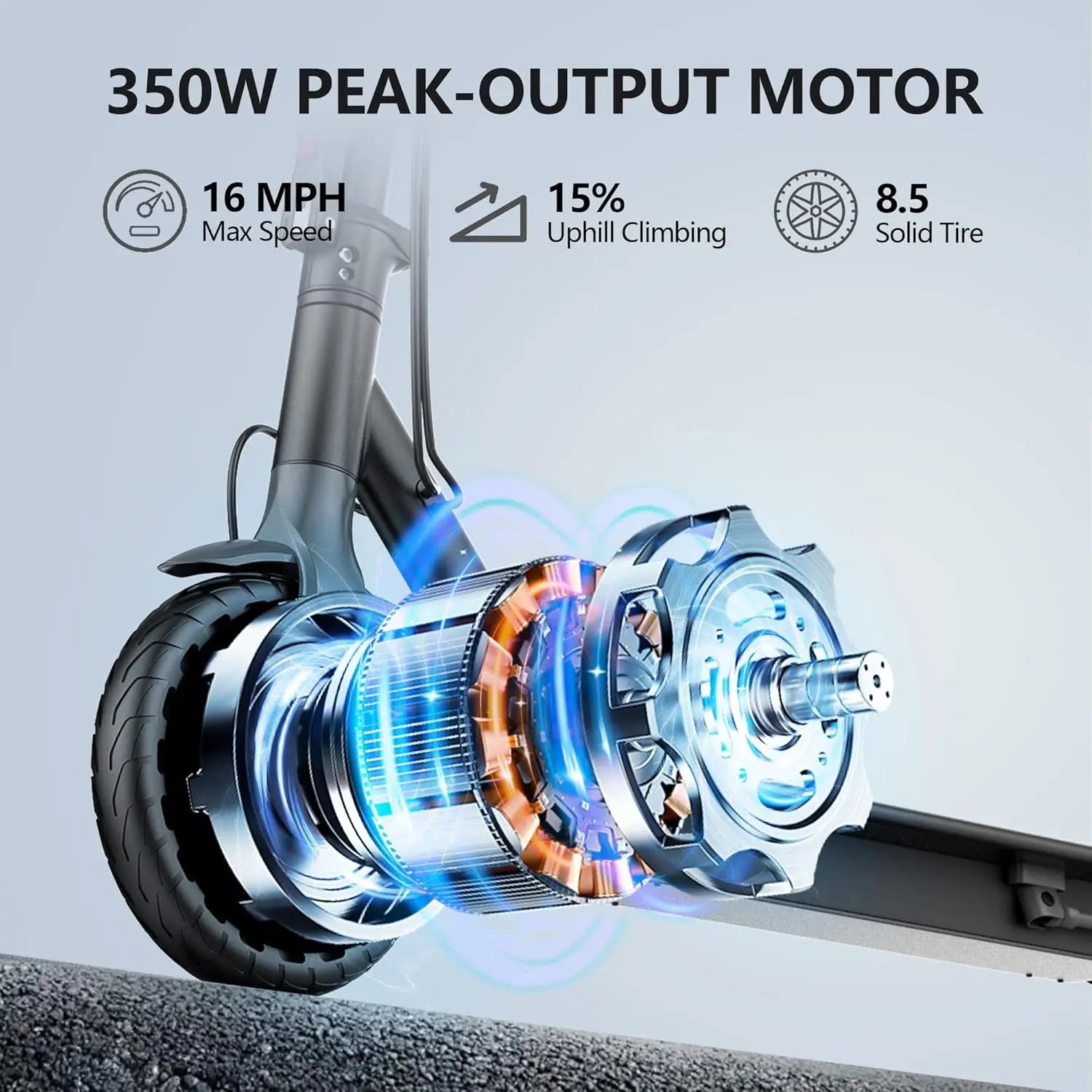 Ladped LP60 Electric Scooter 350W 19 MPH Foldable Urban Commuter 16 Miles Range