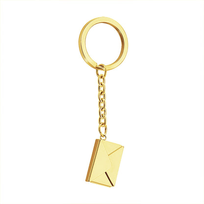 Customizable name envelope keychain For Men Women Car Key Holder