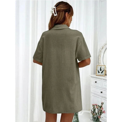 Solid Color Casual Loose Short Pants Sets For Women