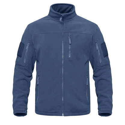 Full Zip Up Tactical Army Fleece Jacket Military Thermal Warm Outwear Windbreaker