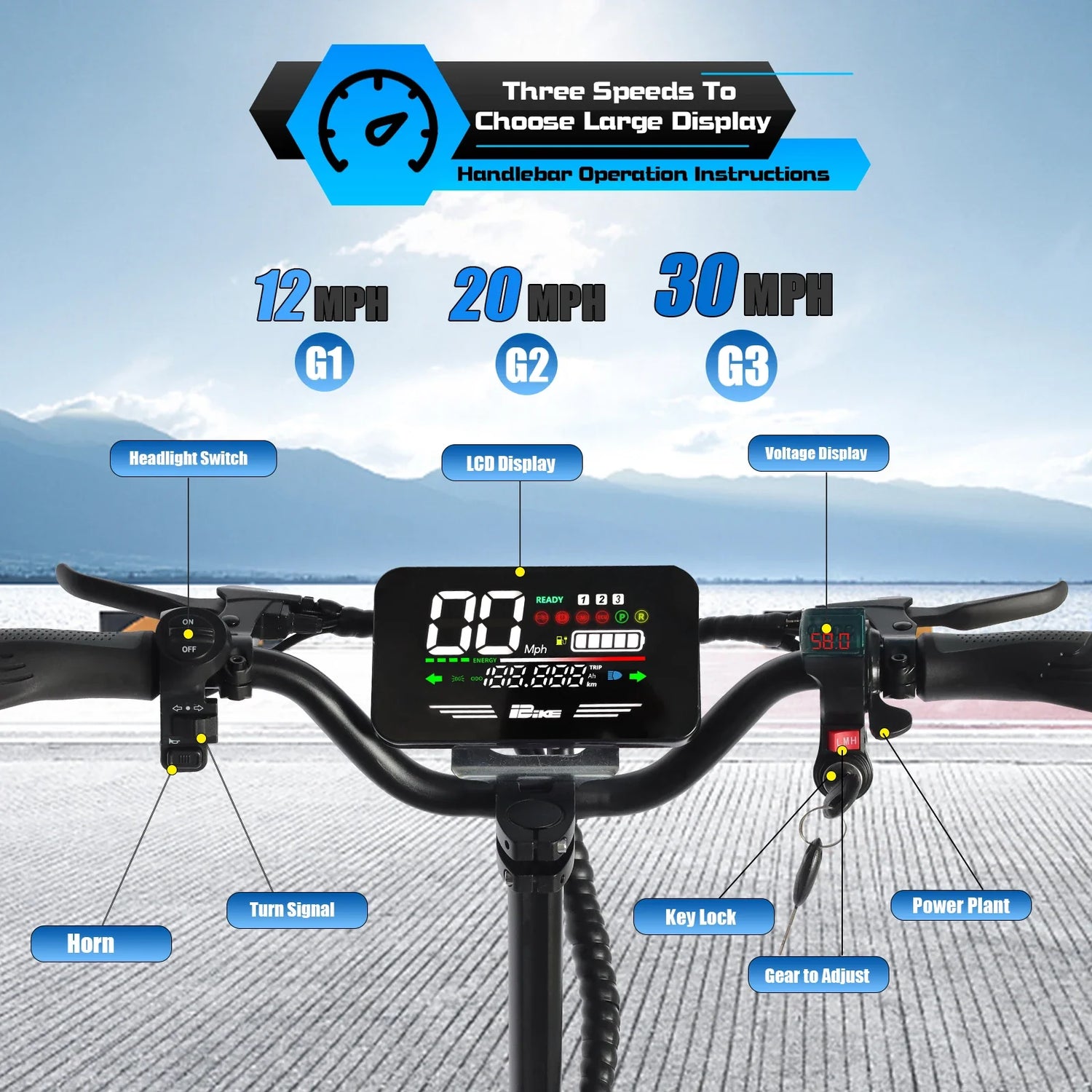 Arwibon Q30 Adult Electric Scooter 2500W Motor Top Speed 30MPH, 48V13/16AH, 11 Inch Off-Road Tires Sport Folding EScooter