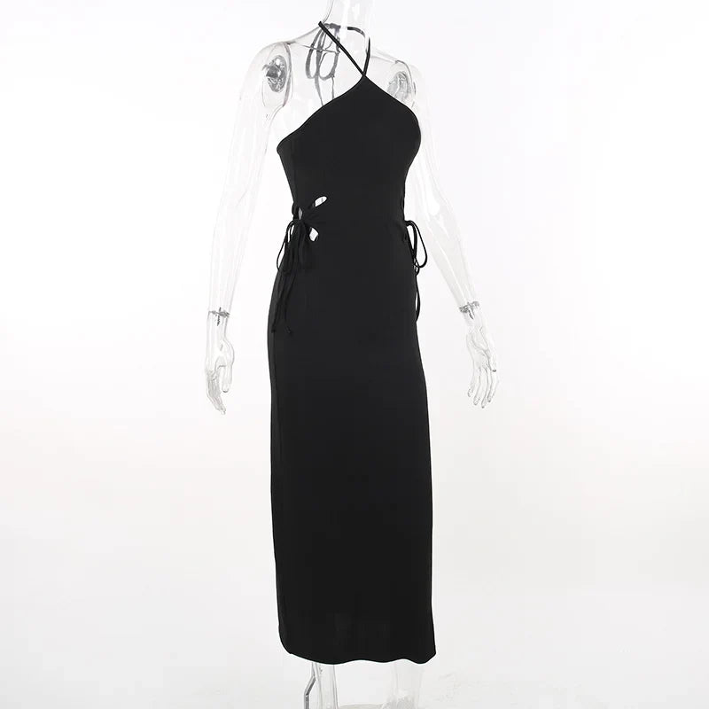 Knitted Long Sleeve Slim Mini Fairycore Slash Neck Dress