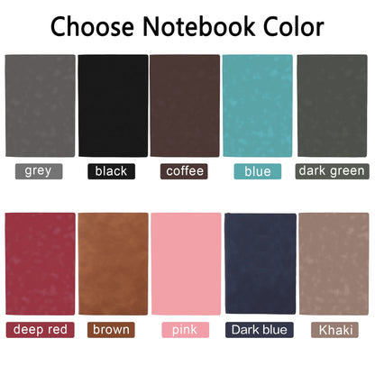 Customized DIY Leather Notebooks Soft Cover Business A5 Journals