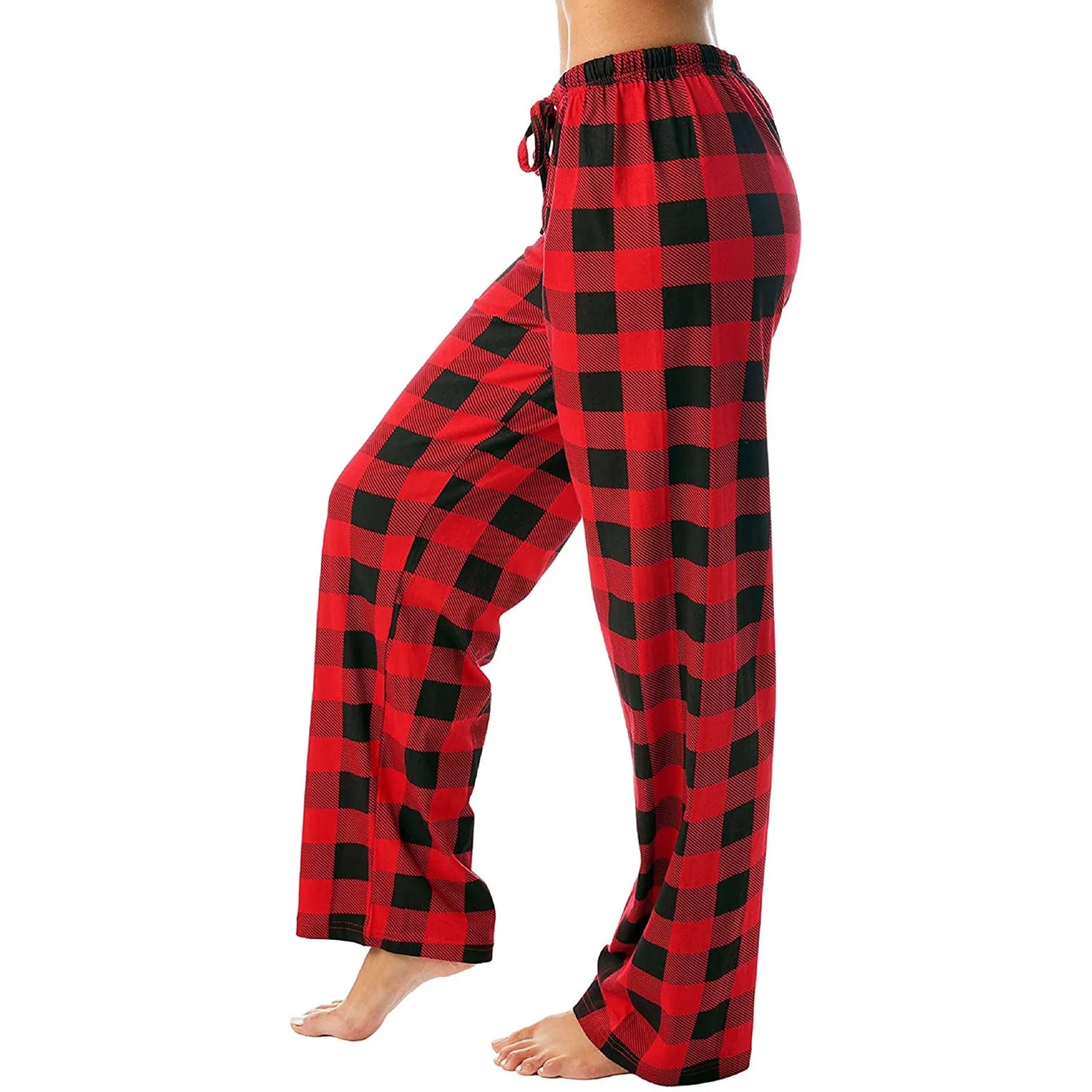 Women Christmas Pajama pants Autumn Winter Plaid Printed Pants