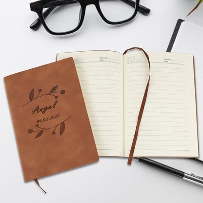 Customized DIY Leather Notebooks Soft Cover Business A5 Journals