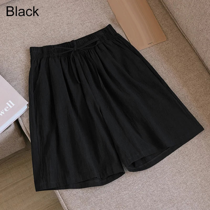 Summer Cotton Linen Loose Women&