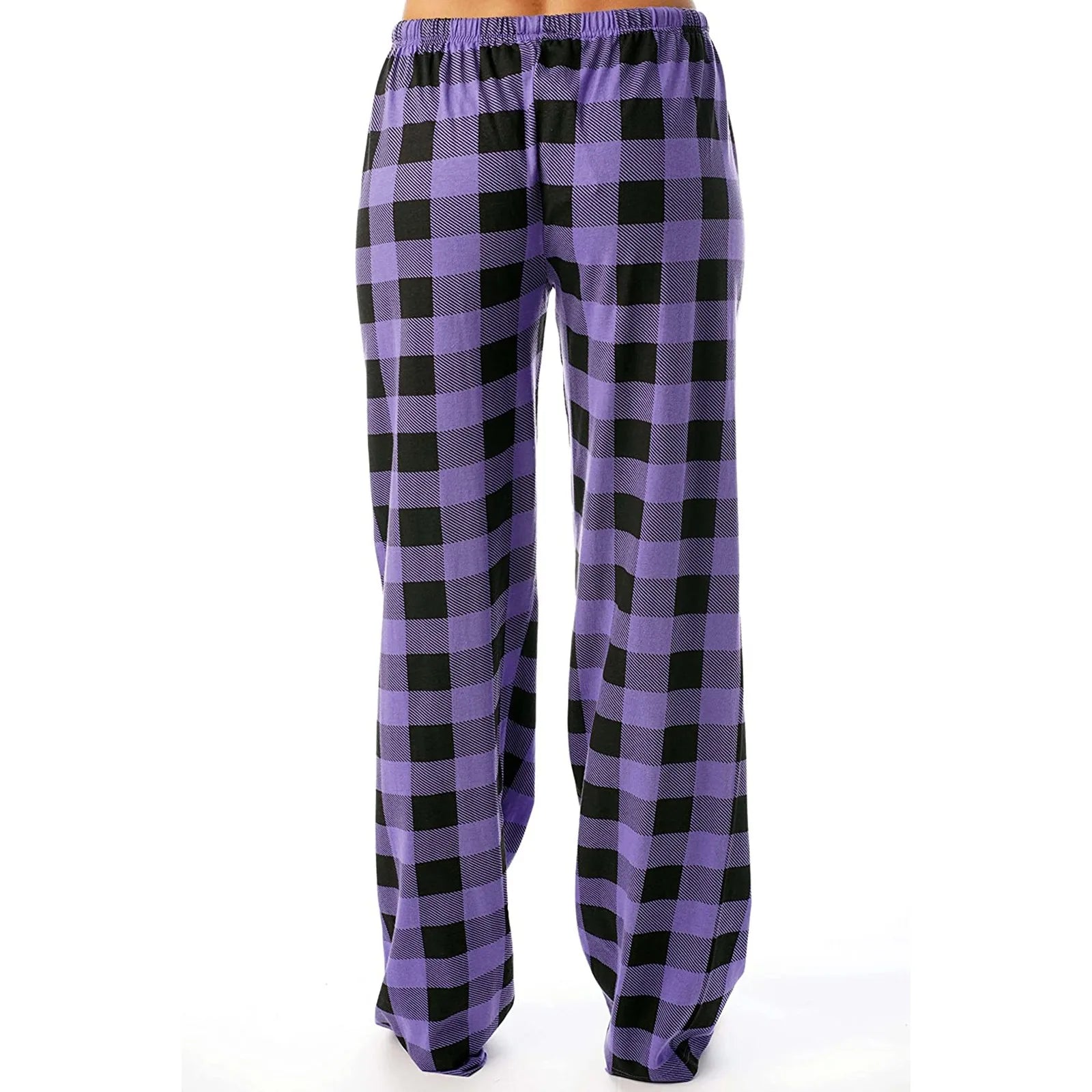 Women Christmas Pajama pants Autumn Winter Plaid Printed Pants