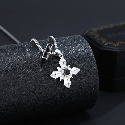 Customized photo ringProjection Necklace  Pendant Jewelry For Lover Girlfriend