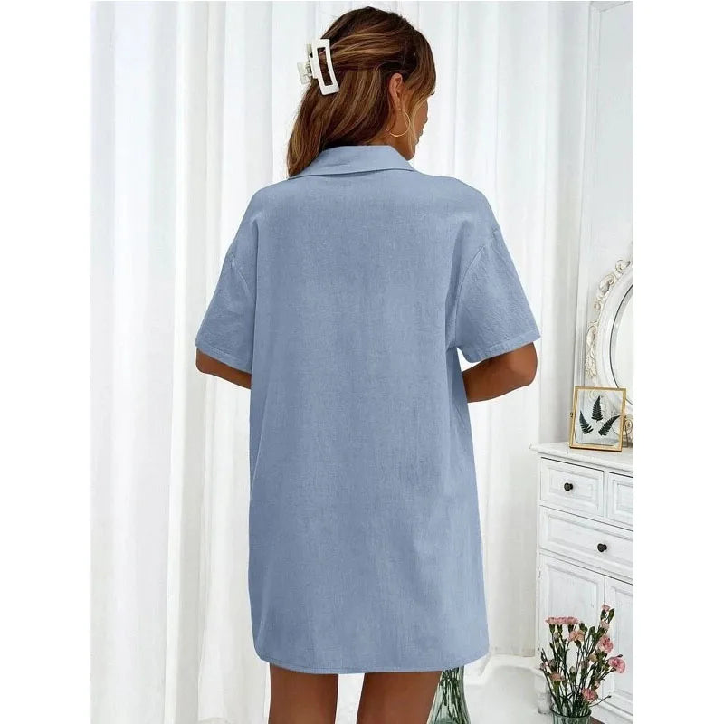 Solid Color Casual Loose Short Pants Sets For Women